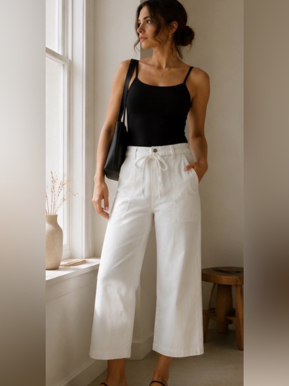 Hudson Women’s Wide Leg Belted Jean drawstring size 12